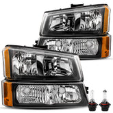 VehicleAid Headlights For 2003-2006 Chevy Silverado 3500